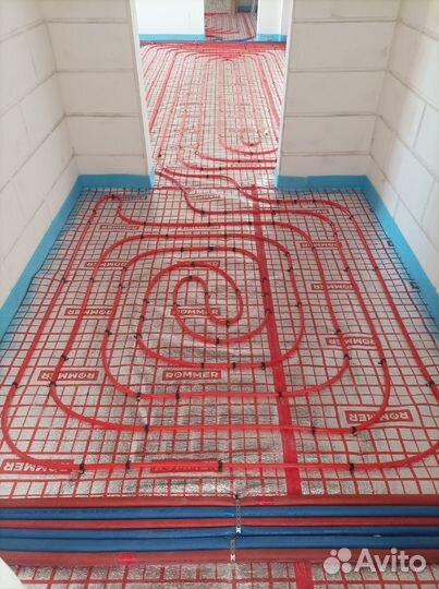 Монтаж водяного тёплого пола