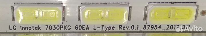 Подсветка для телевизоров lg innotek 7030pkg 60ea