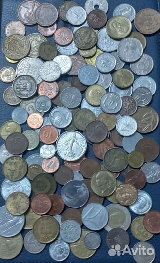 Набор иностранных монет, 151 штука без повторов