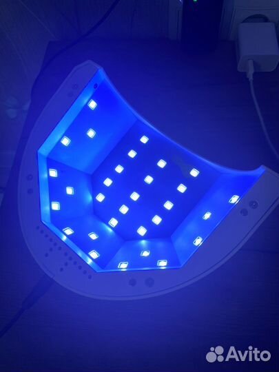 Уф лампа для маникюра + типсы и верхние формы