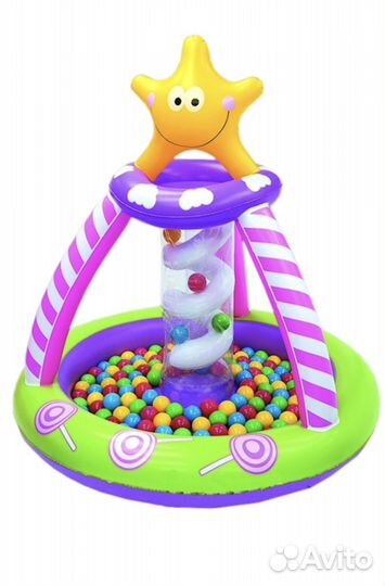 Сухой надувной бассейн с шариками