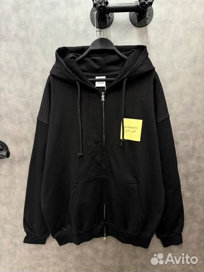Худи зип Vetements zip up оверсайз унисекс