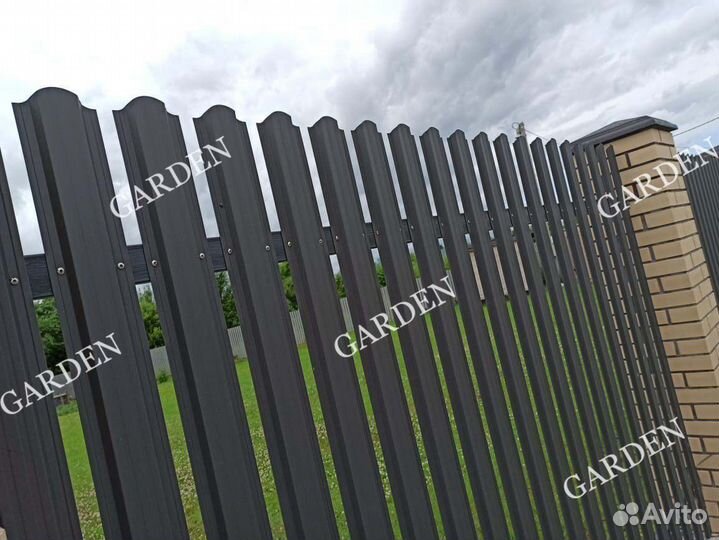 Забор из евроштакетника под ключ