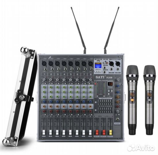 Активный микшерный пульт, +Радиомикрофоны +Кейс