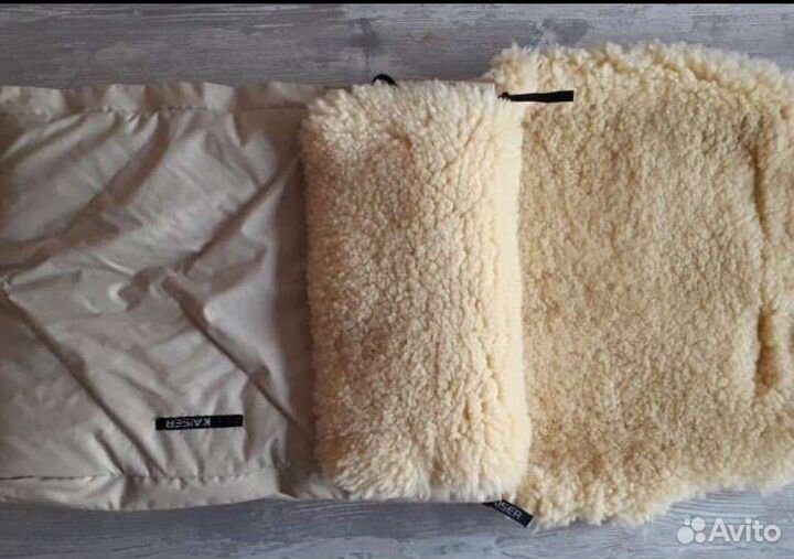 Теплый конверт, натуральная овчина Кайзер