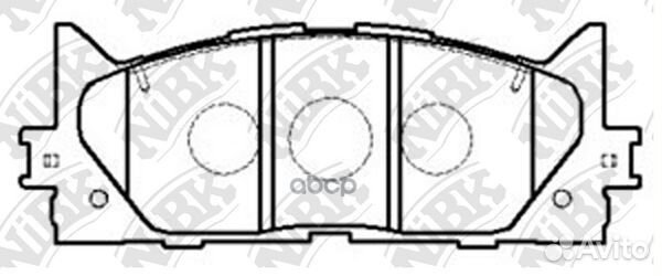 Колодки пер. toyota camry 06 PN1521 NiBK