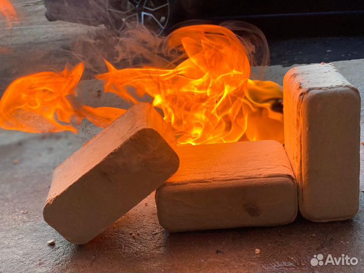 Топливные брикеты береза (брикет RUF, руф )