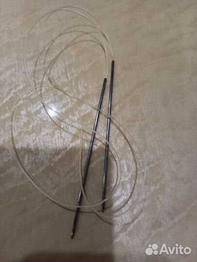 Спицы разные, в т.ч. круговые на леске; крючки