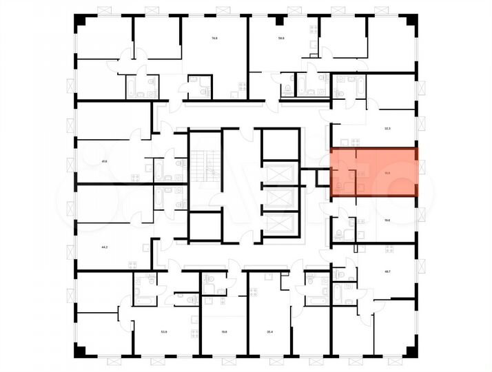 Квартира-студия, 19,9 м², 14/23 эт.