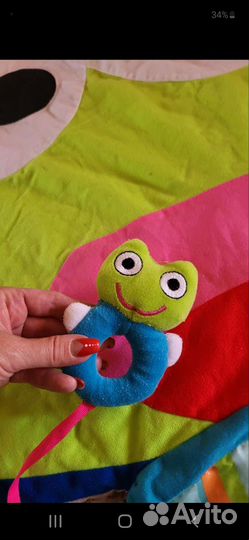 Игровой коврик с погремушкой