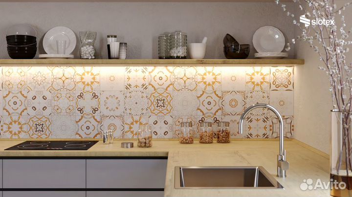 Кухонный Фартук 9110/Z 2440*600*8 arte0 (Слотекс)