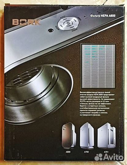 Угольный фильтр для очистителя воздуха Bork А700