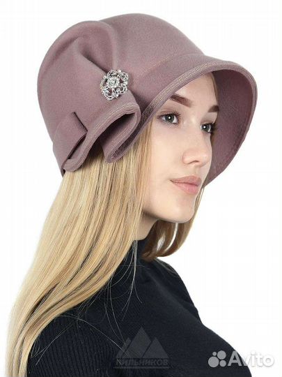 Шляпа фетровая женская