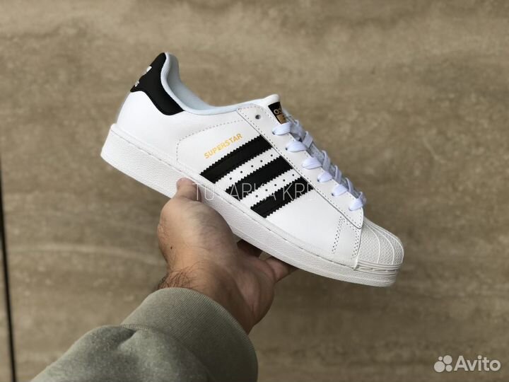 Кроссовки Adidas Superstar White Black