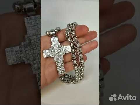Крест золотой с бриллиантами объявление продам