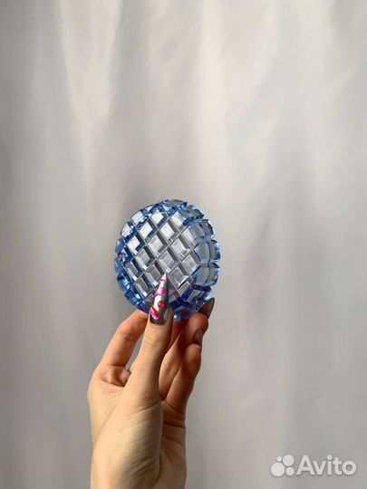 Хрустальная розетка/блюдце/подставка винтаж