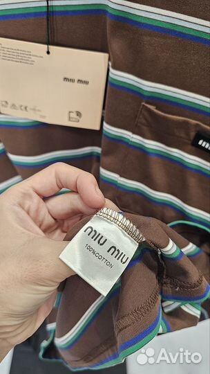 Лонгслив mi. mi. Тонкий трикотаж