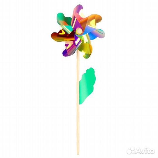 Ветерок «Цветочек» на деревянной палочке