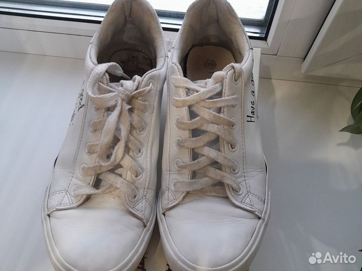 Кеды белые для девочки