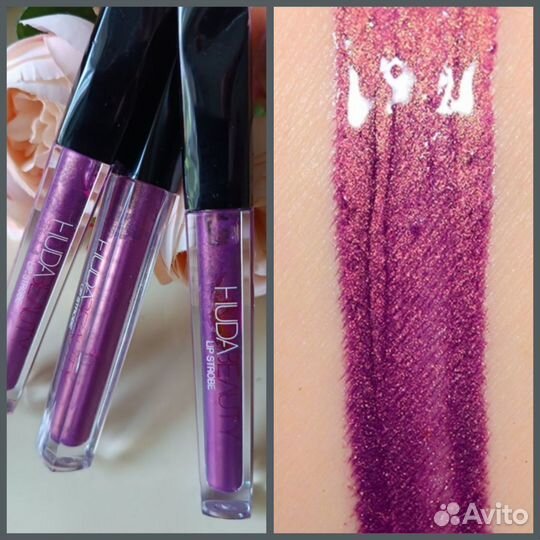 Huda beauty жидкая помада подмяты крышки