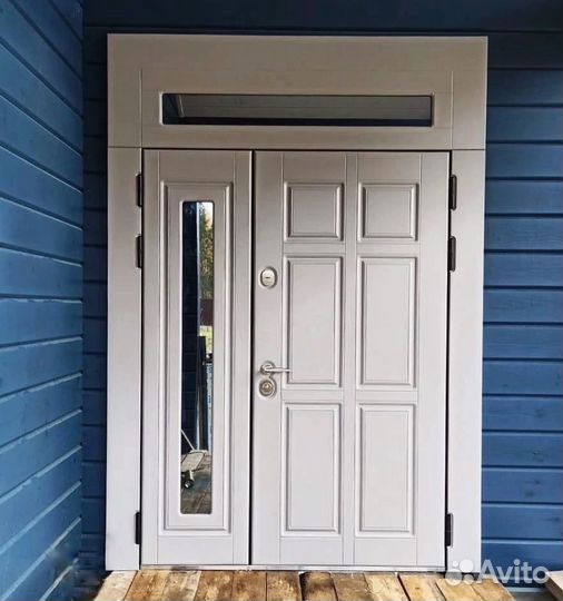 Дверь входная с терморазрывом и стеклом
