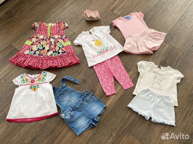 Пакет летних вещей 9-12 месяцев