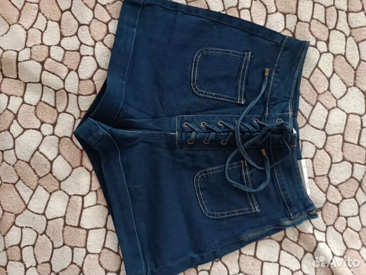 Шорты джинсовые