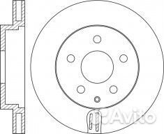 Диск тормозной RN1564 nibk B45A33251A BJS733251A