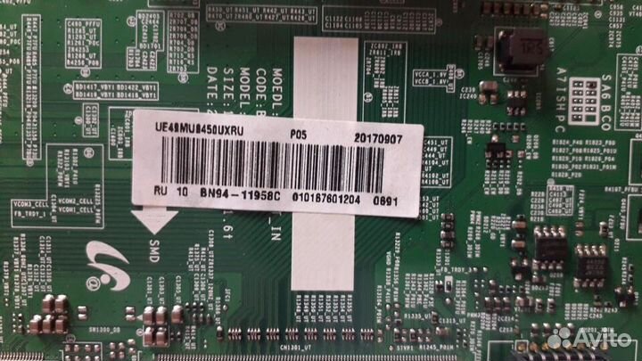 Разбор Samsung ue49mu6470