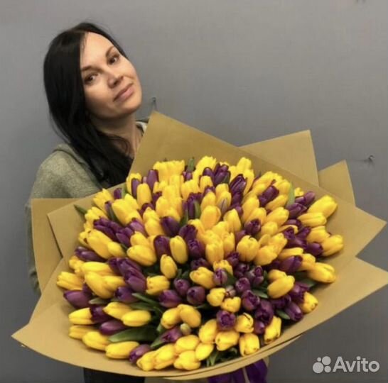 Букет из тюльпанов доставка