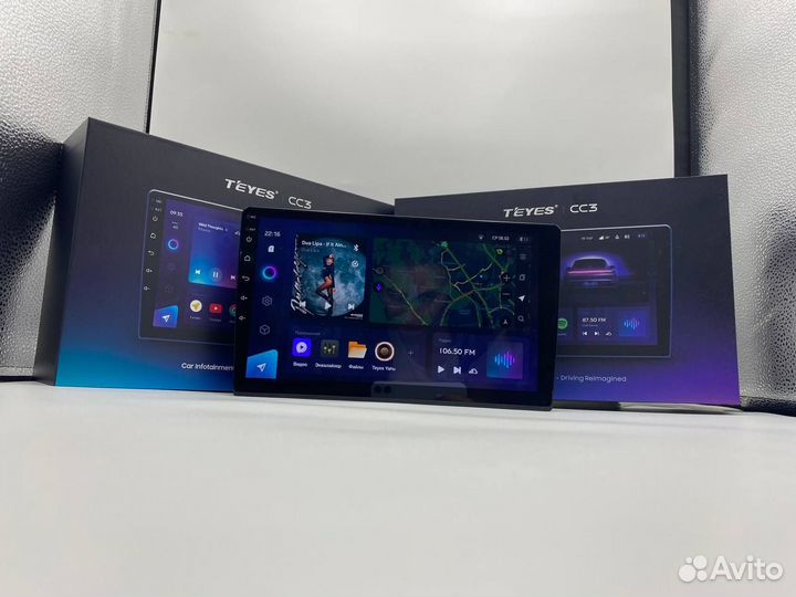 Магнитола на андроиде Teyes CC3 4/64 Toyota