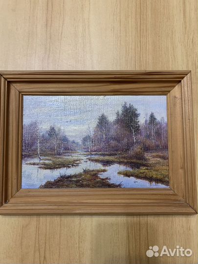 Картина маслом на холсте пейзаж