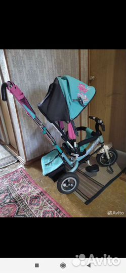 Велосипед трёхколёсный с родительской ручкой