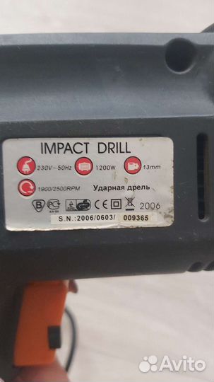 Дрель ударная royal tools бу