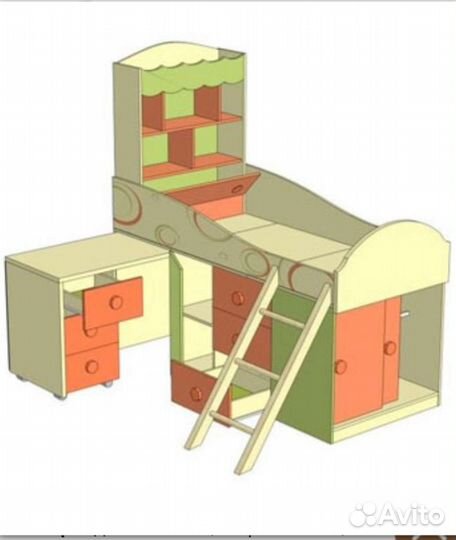 Кровать-чердак