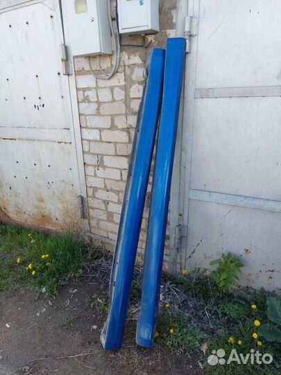 Накладные пороги на Субару Импреза 2002г