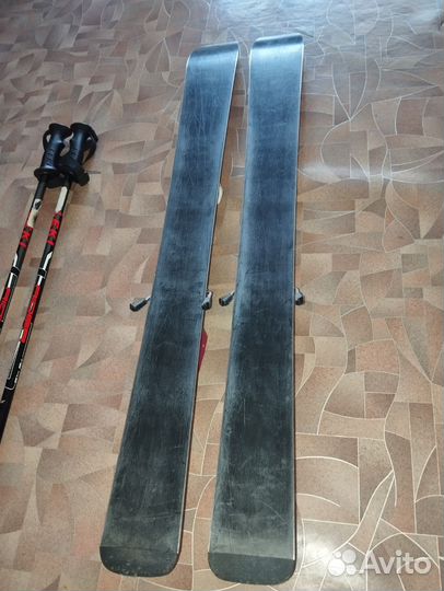 Горные лыжи детские 90.комплект с палками