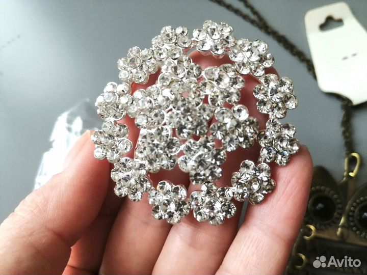 Брошь бижутерия украшение для обуви