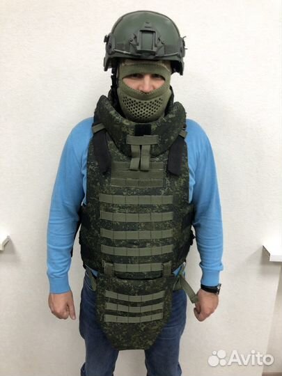 Бронежилет кевларовый с дополнительной защитой