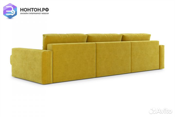 Диван п-образный тик-так Монарх М1О2 горчичный