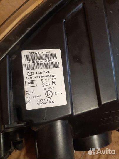 Фара на LADA granta правая