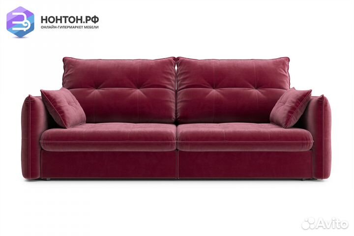 Диван тик-так Нортон бордовый