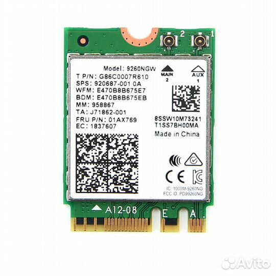 Wi-Fi + Bluetooth адаптер Intel 9260NGW