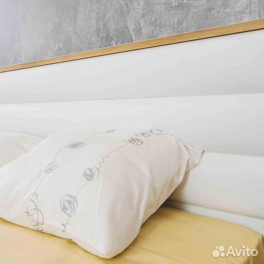 Кровать Айрис 308 Люкс 1400, антрацит/креатель