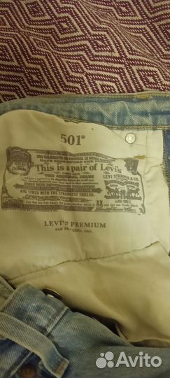 Джинсы levis 501 женские 26/28