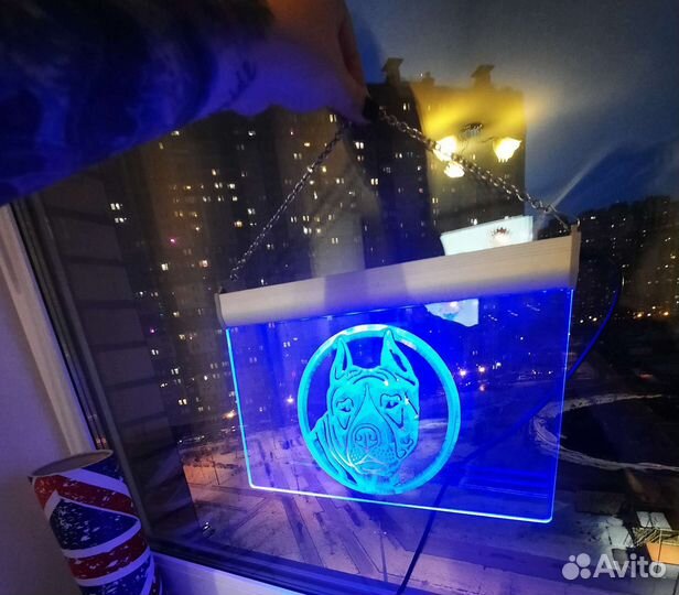 Декоративное световое панно Amstaff