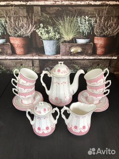 Кофейный сервиз Artil (Румыния),костяной фарфор