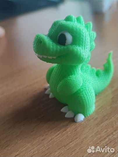 Динозаврик (пластик с вязаным эффектом)