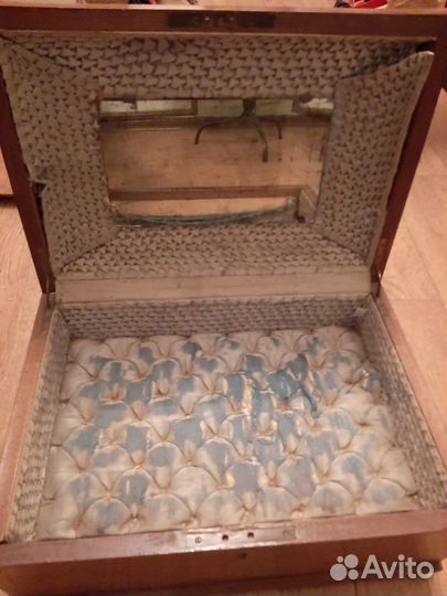 Ларец дорожный,шкатулка с зеркалом 18в