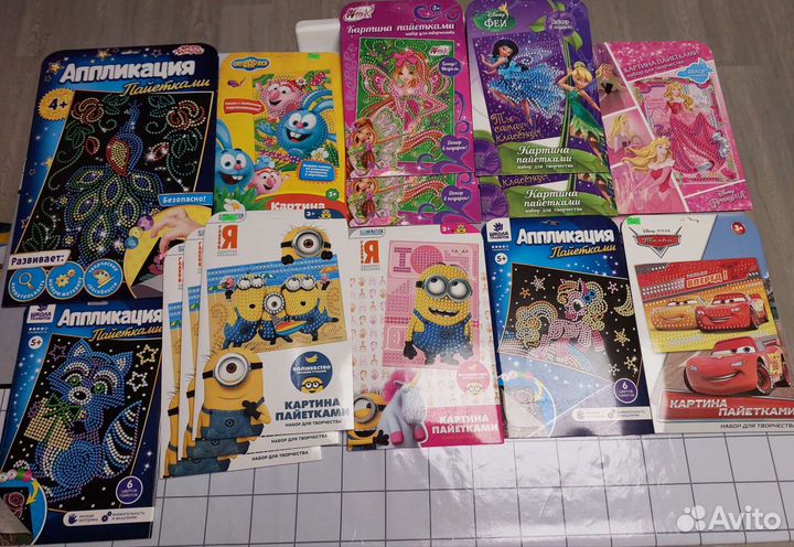 Мозаика из пайеток, игрушки lori, в ассортименте